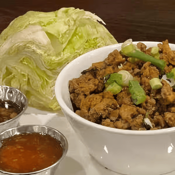 Lettuce Wraps with Chicken.