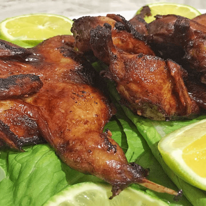 A10. Fried Quail with Butter (3 per order) (Cut Chien)