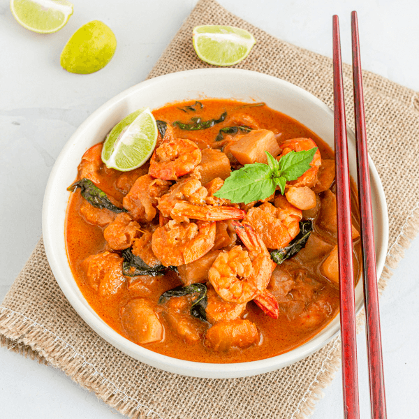 Shrimp with Massaman Curry