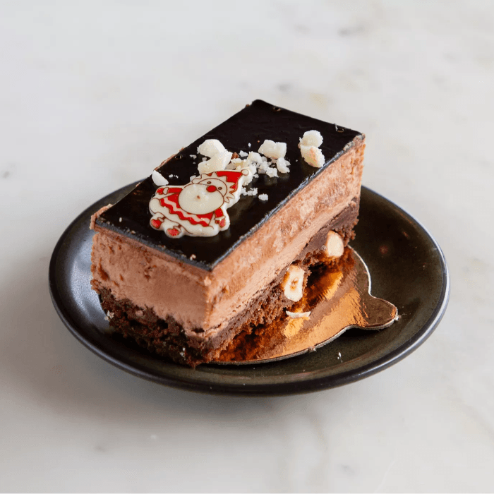 Hazelnut Chocolate Mousse Cake.