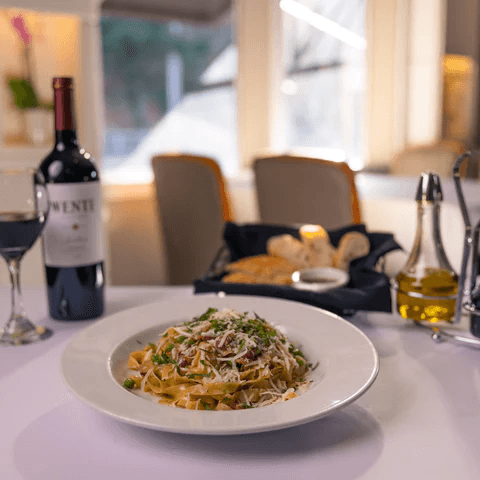 Fettuccine Carbonara.