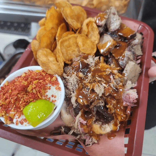 Open-Faced Pulled Pork Sandwich