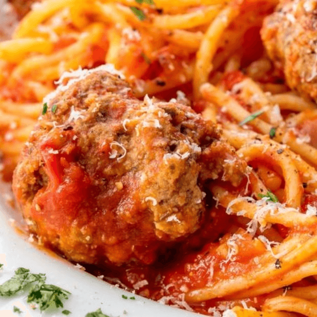 Pasta with Meat Sauce and Meatballs
