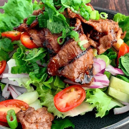 Spicy Beef Salad.