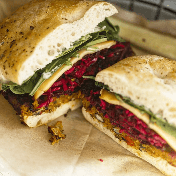 Black Bean Veggie Burger.