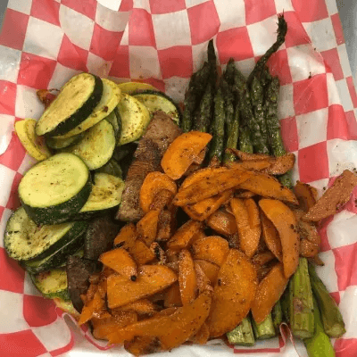 Grilled and Seasoned Veggie Platter (Prepared Separate on Non Meat Grill)