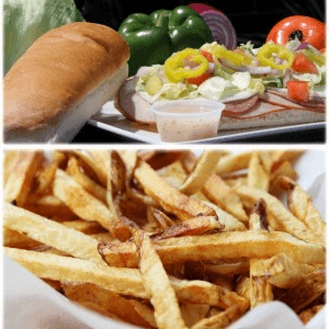 8" Sub/Wrap, Small Fries & 16oz Drink.