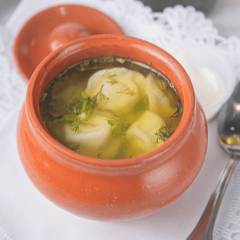 Russian Dumplings (Pelmeni) Soup 