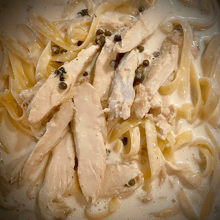 Lemon Caper Chicken Pasta