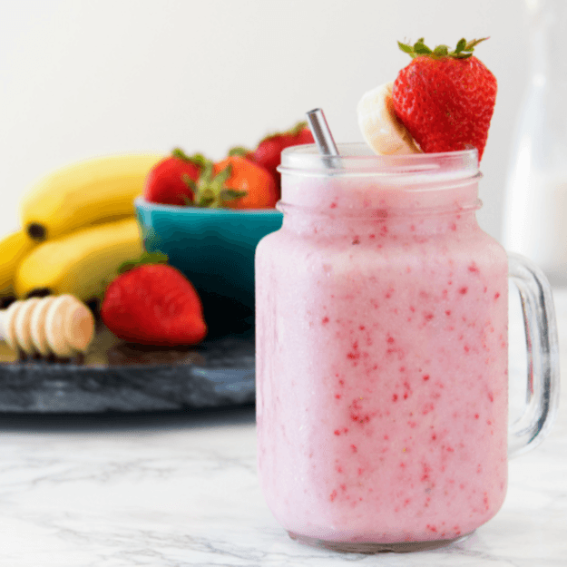 Strawberry and Banana Smoothie.