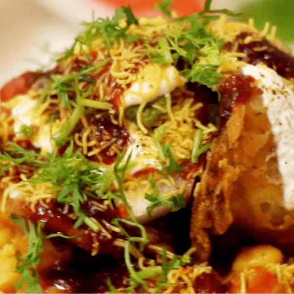 Samosa Chaat.