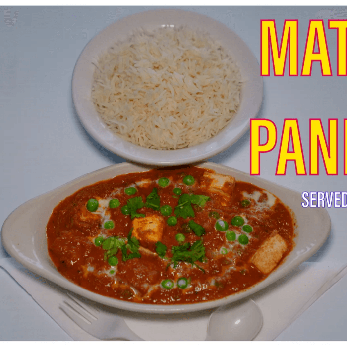Matar Paneer.