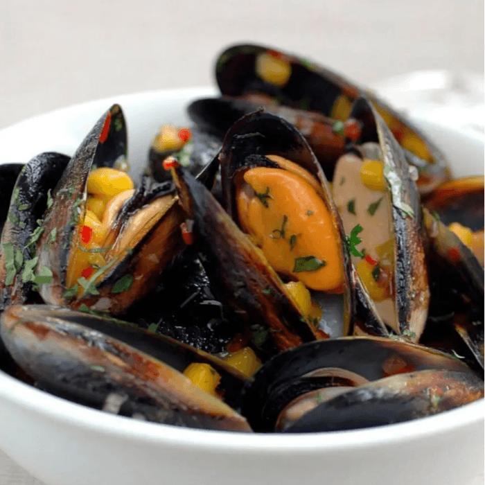 Steamed Mussels