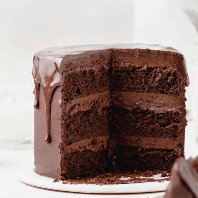 Triple Layer Chocolate Cake