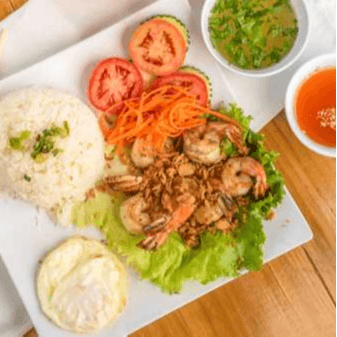 Char-grilled Shrimp Rice Plate