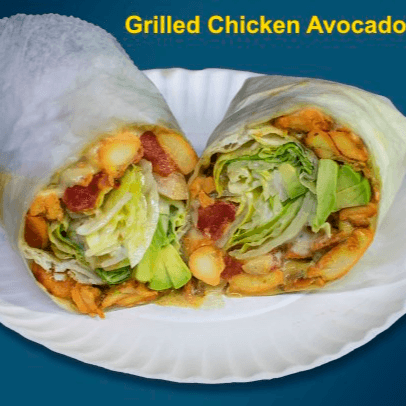 Grilled Chicken Avocado Wrap.