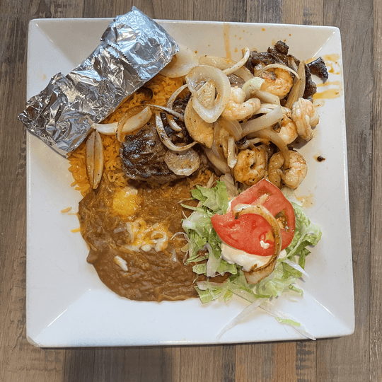 Grilled Steak and Shrimp