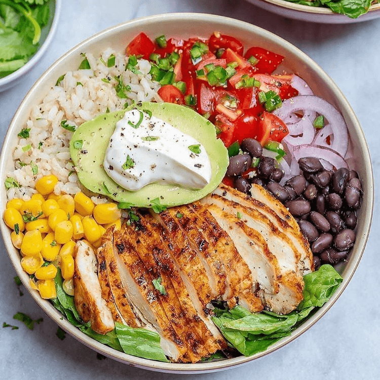 Freshly Grilled Chicken Burrito Bowl