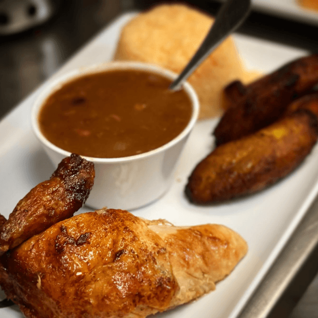 1/4 Chicken + 3 sides.