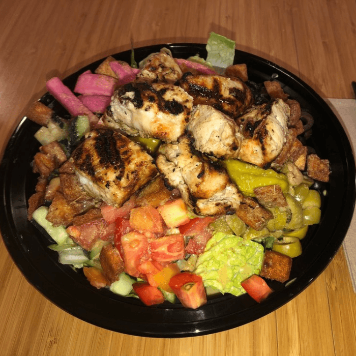 Chicken Kebab Salad.