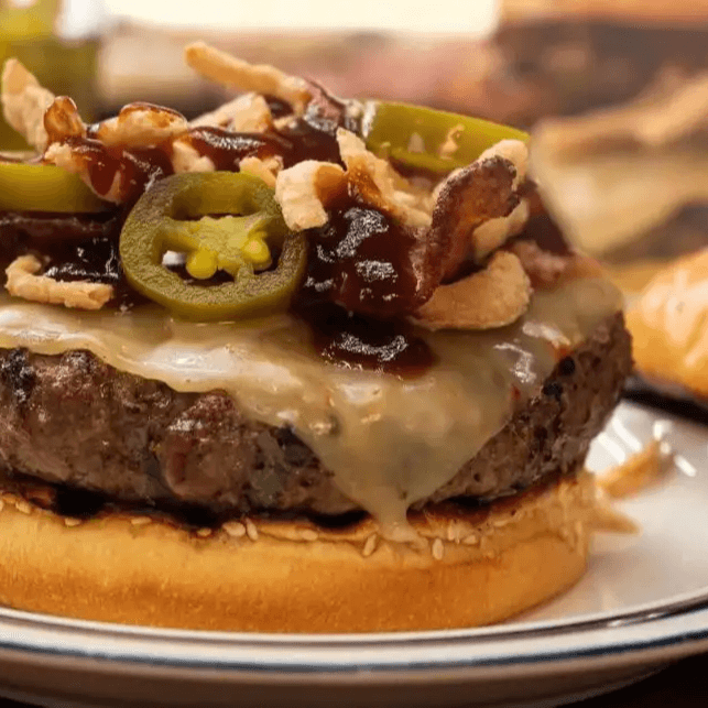 It's Hot, Jalapeno Beef Cheese Burger!