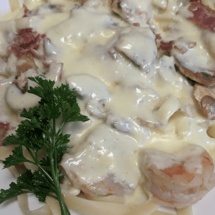Shrimp Carbonara
