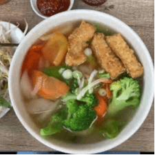 P16. Vegetables Noodle Soup (Chicken Broth) (Rau)