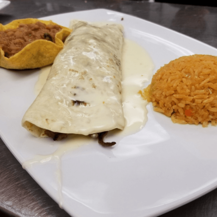L- Fajita Burrito.