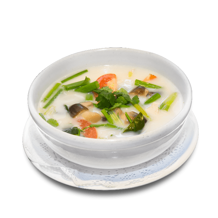 Tom Kha Gai (Coconut Soup).