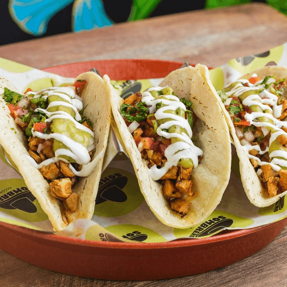 Sombrero Chicken Taco Trio