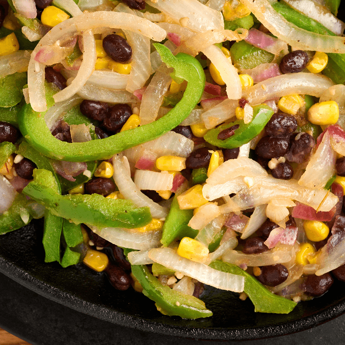 Black Bean & Corn Fajitas.