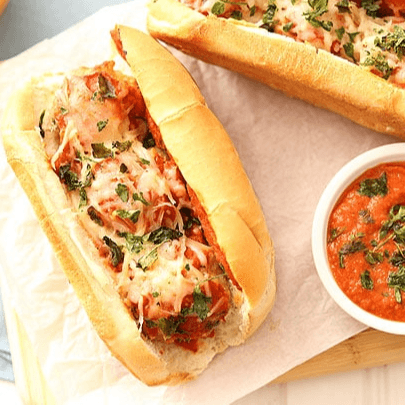 Meatball Parmigiana Sub