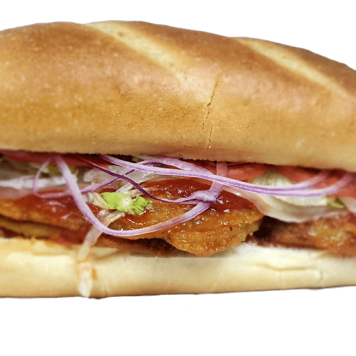 Eggplant Parmesan Sandwich.