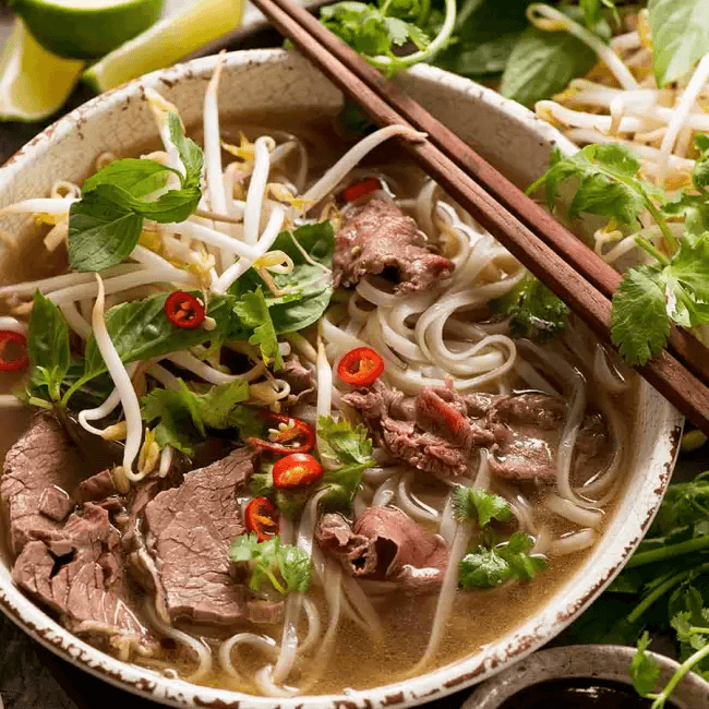 Rare Tender Steak and Brisket Pho