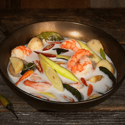 Tom Kha Goong (Spicy Shrimp Coconut Soup)