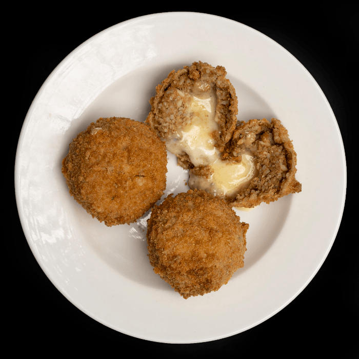 Fried Monterey Jack Boudin Balls with Pork 