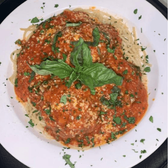 Spaghetti Marinara with Meatballs