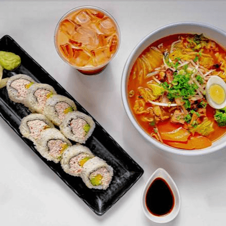 Combo A - Sushi roll + Ramen + Drink 