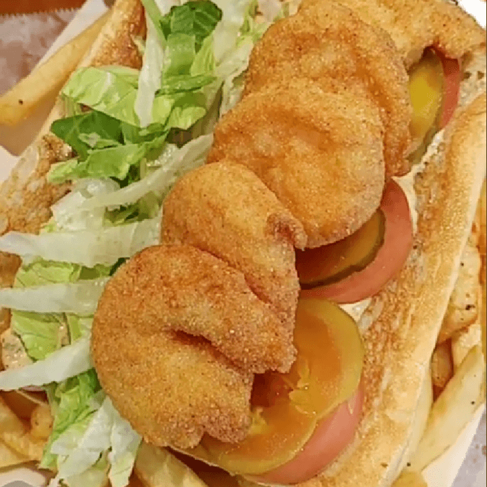 Shrimp Po Boy Sandwich