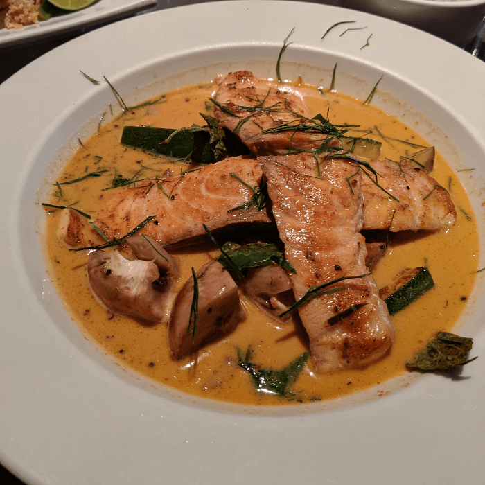 Grilled Salmon with Panang Curry