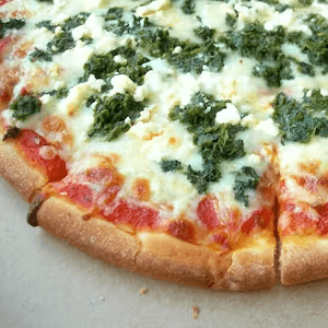 Spinach & Feta Pizza (Personal 7" - 4 Slices)