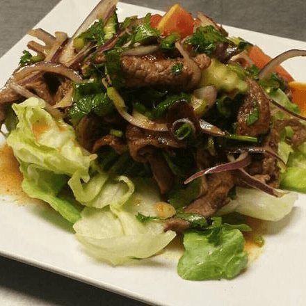 21. Spicy Beef Salad.