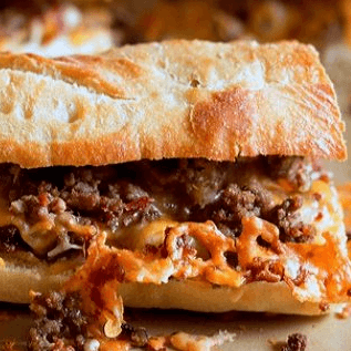 Bacon Cheeseburger Grinder