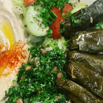 Grape Leaves Plate