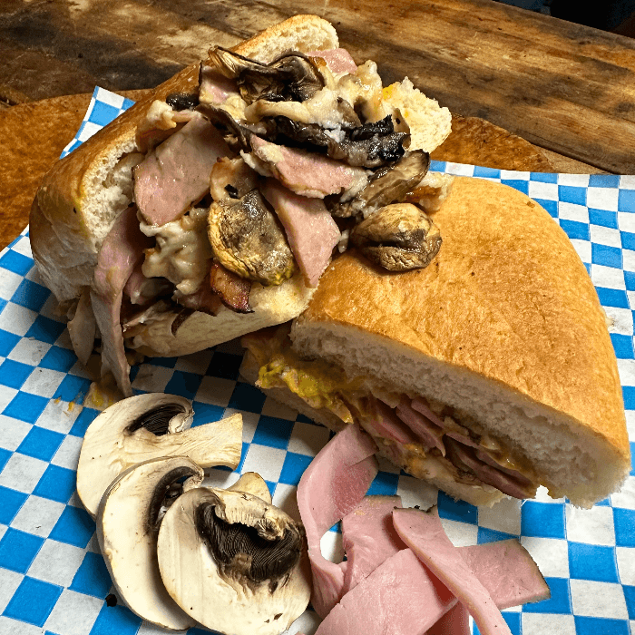 Ham & Mushroom Sandwich (Large).