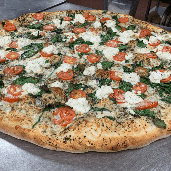 The White Veggie Pizza (28")