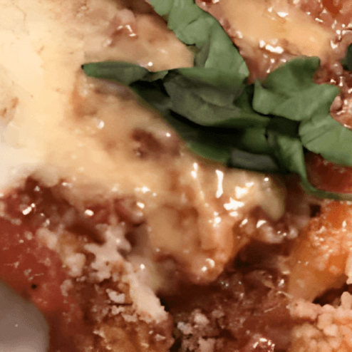 Eggplant Parmigiana.