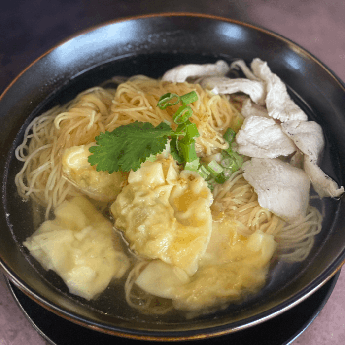 Egg Noodle & Wonton Soup.