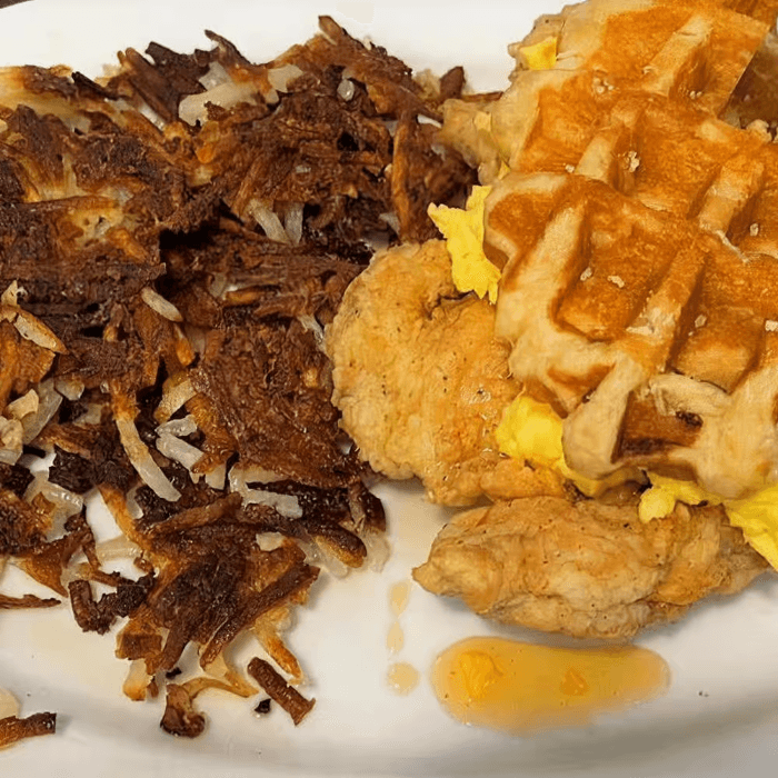 George's Chix & Bacon Waffle
