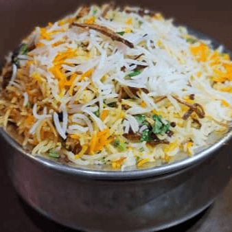 Vegetable Dum Biryani.